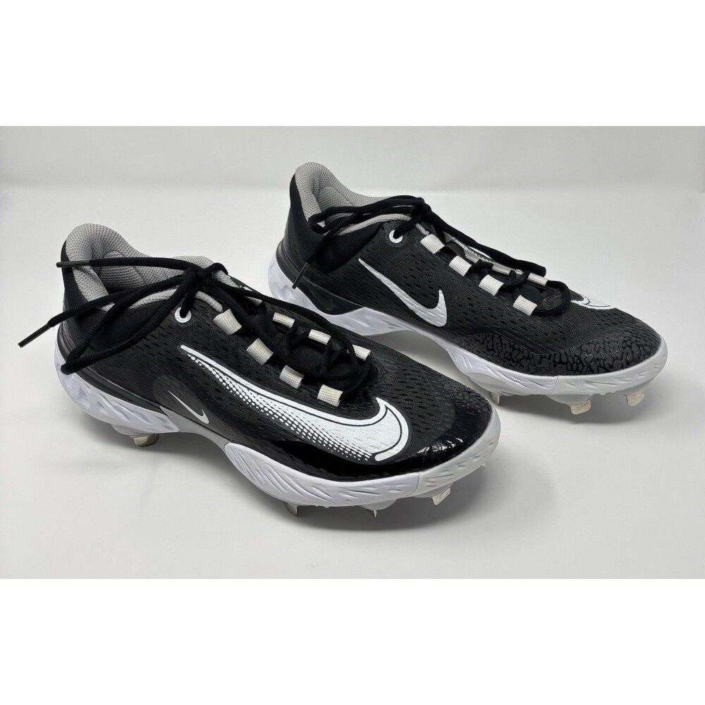 Nike Alpha Huarache Elite 4 Low Men’s 8 Baseball Cleats Black/White DJ6521-011